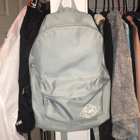 PINK Victoria's Secret Handbags - Light Blue Small PINK Backpack